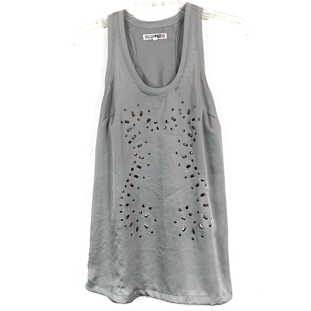 Ladies racerback gray/silver tone top. Size xsmall